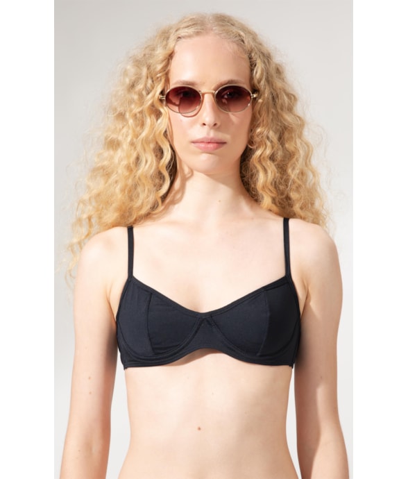 Top Meia Taça Comfort Clássicos Preto