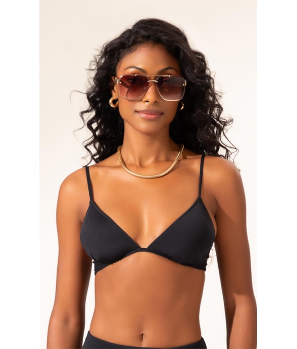 Top Meia Taça Comfort Clássicos Preto