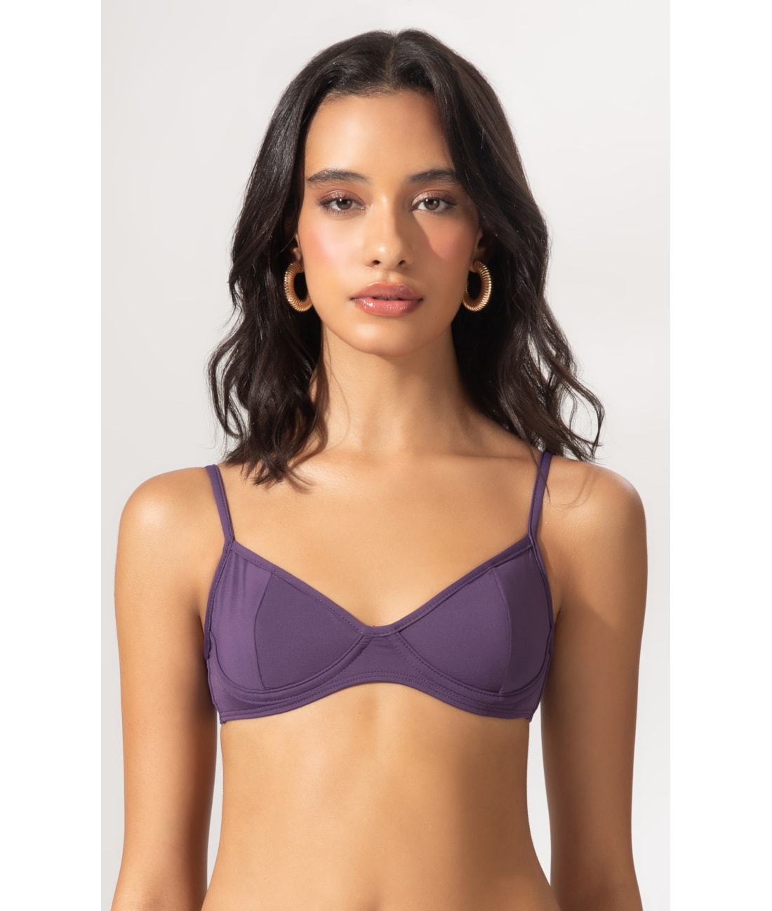 Top Meia Taça Comfort Clássicos Roxo