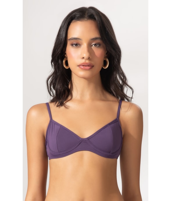 Top Meia Taça Comfort Clássicos Roxo