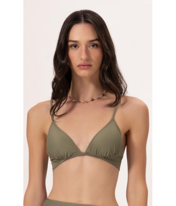 Top Meia Taça Comfort Clássicos Verde Oliva
