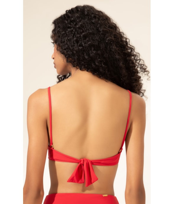 Top Meia Taça Comfort Clássicos Vermelho