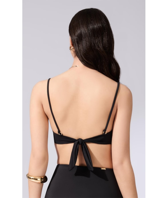 Top Meia Taça Comfort Coast Preto