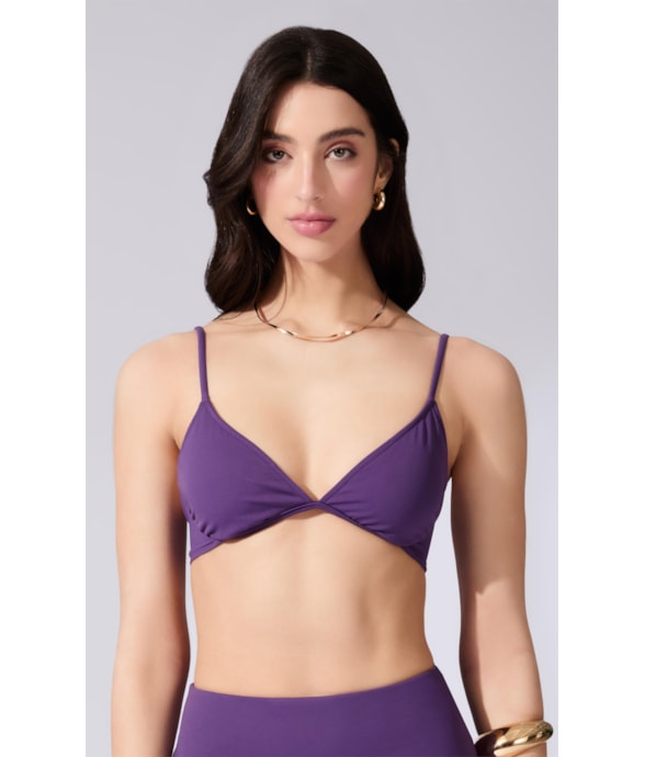 Top Meia Taça Comfort Coast Violeta