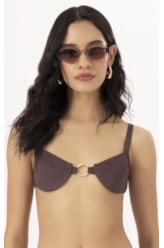 Top Meia Taça Comfort Magic Marrom Escuro