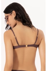 Top Meia Taça Comfort Magic Marrom Escuro