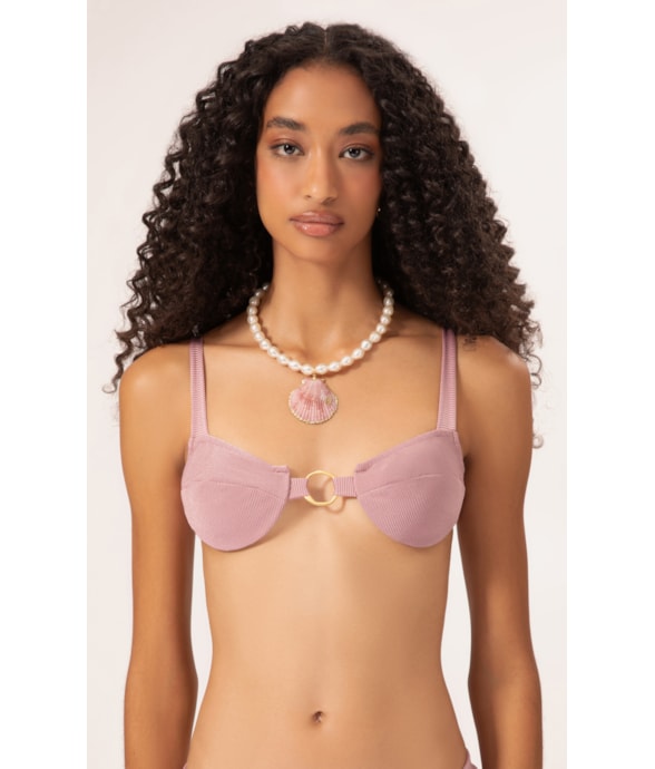 Top Meia Taça Comfort Magic Rosa Dusty