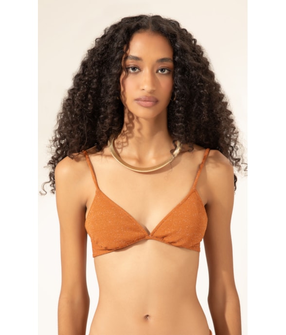 Top Meia Taça Comfort Spritz Caramelo