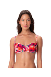 Top Meia Taça Franzido Catalina Pink