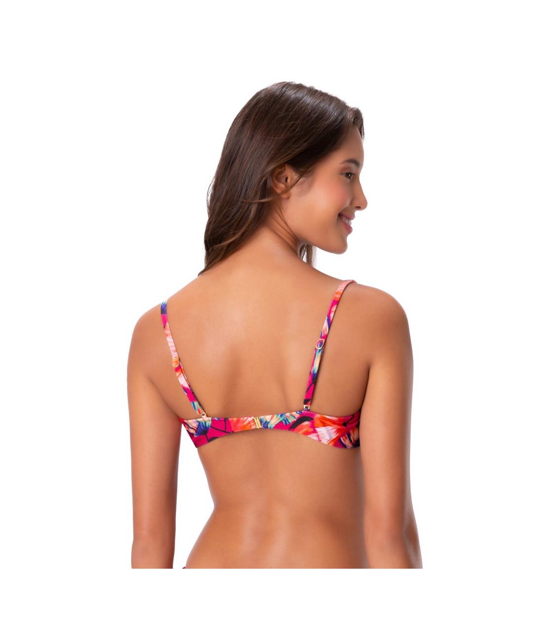 Top Meia Taça Franzido Catalina Pink