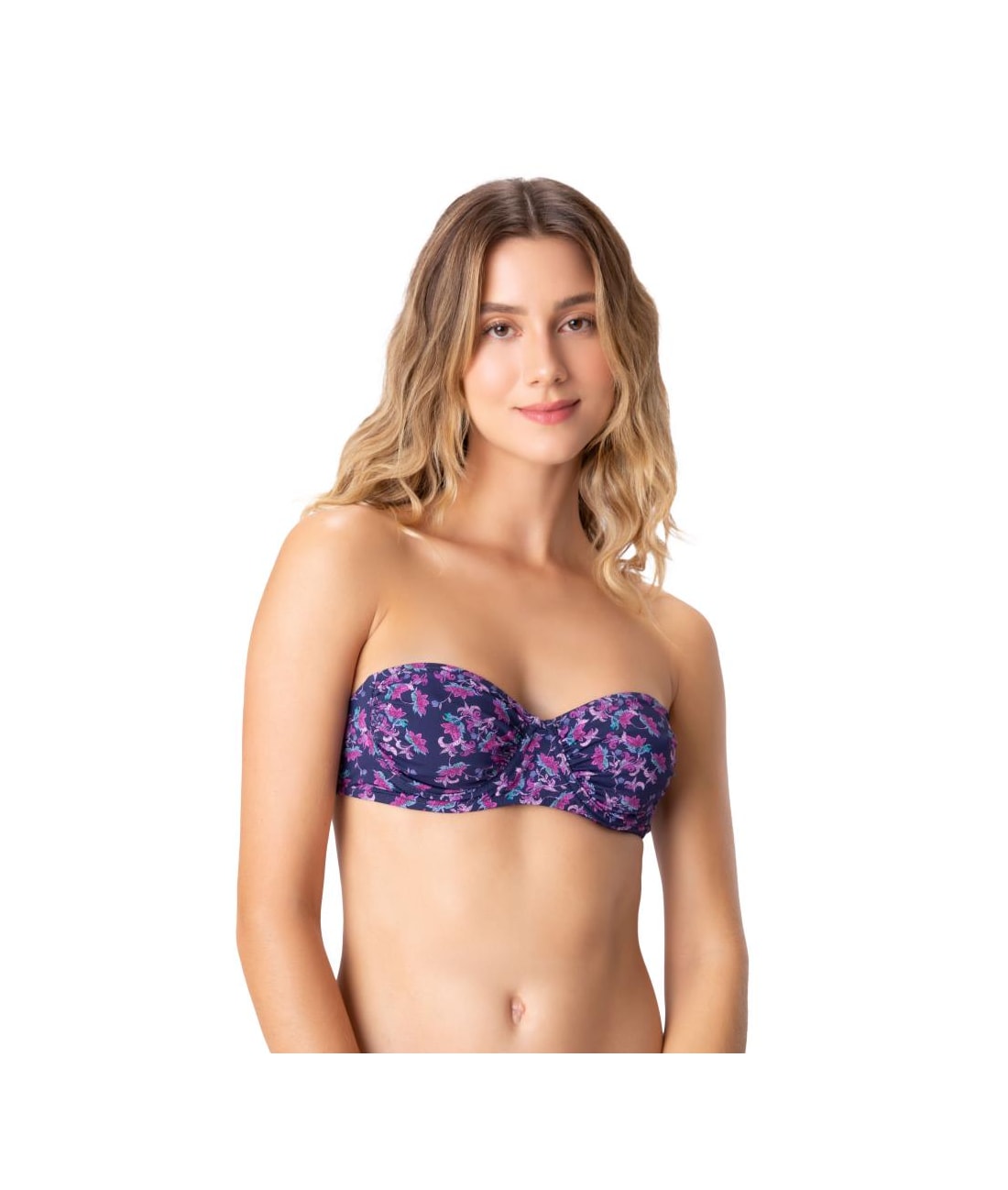 Top Meia Taça Franzido Sepalas Pink