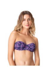Top Meia Taça Franzido Sepalas Pink