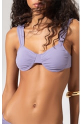 Top Meia Taça Lenço Comfort Draping Lilas
