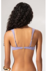 Top Meia Taça Lenço Comfort Draping Lilas