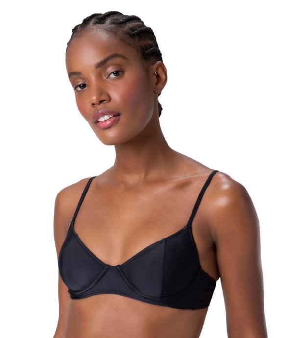 Top Meia Taça Madonna Classic Preto