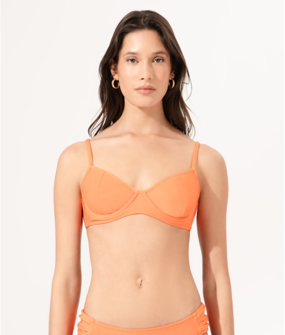 Top Meia Taça Madonna Comfor Laranja