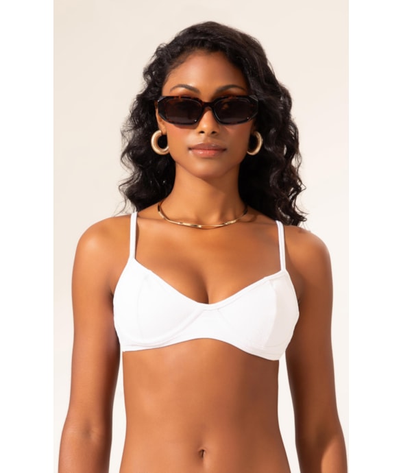 Top Meia Taça Madonna Comfort Bobby Branco