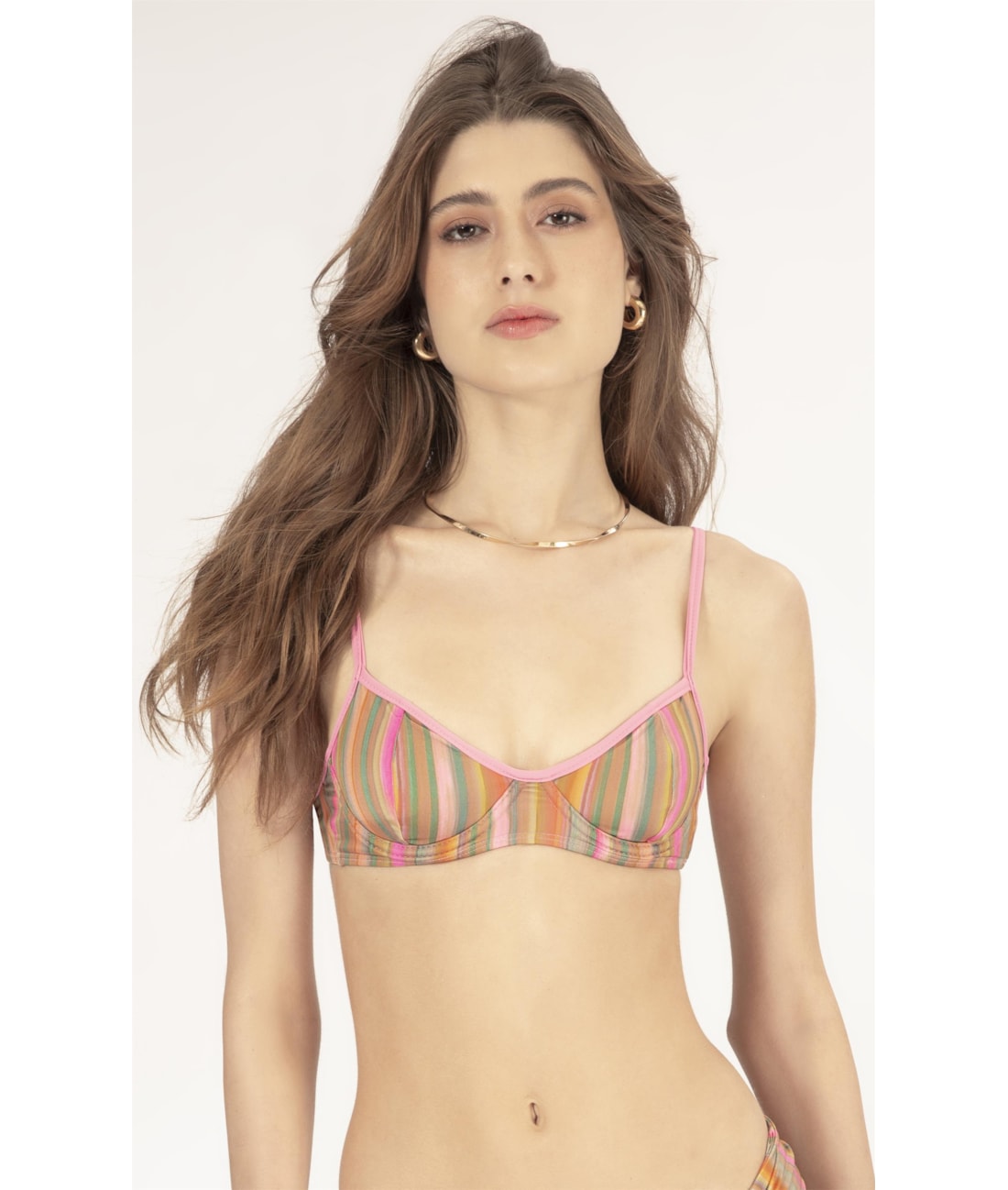 Top Meia Taça Madonna Comfort Celina Ocre