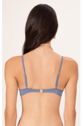 Top Meia Taça Madonna Comfort Clássicos Azul Seco