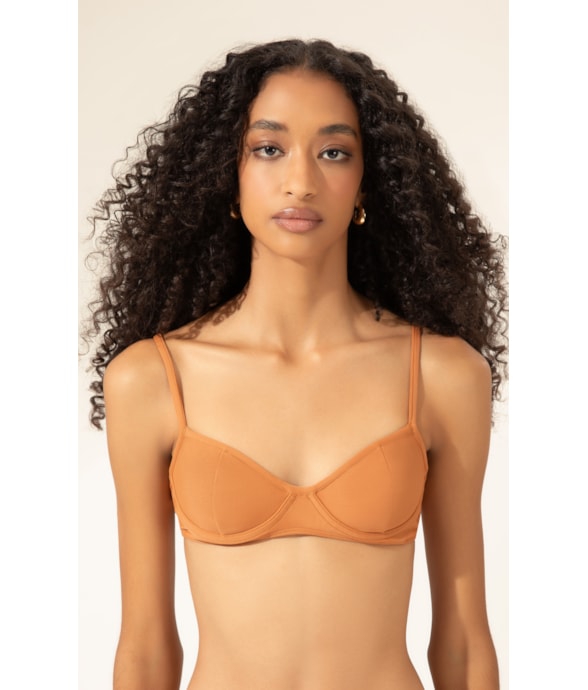 Top Meia Taça Madonna Comfort Clássicos Caramelo
