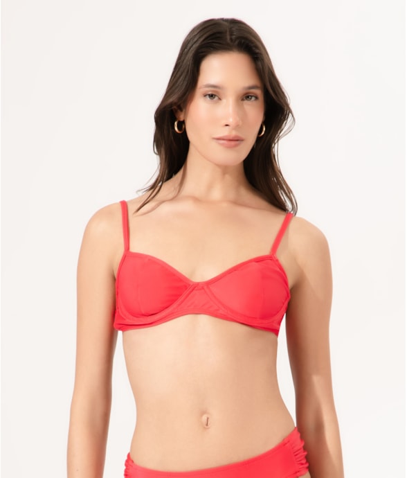 Top Meia Taça Madonna Comfort Clássicos Magenta
