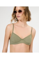 Top Meia Taça Madonna Comfort Clássicos Verde Oliva