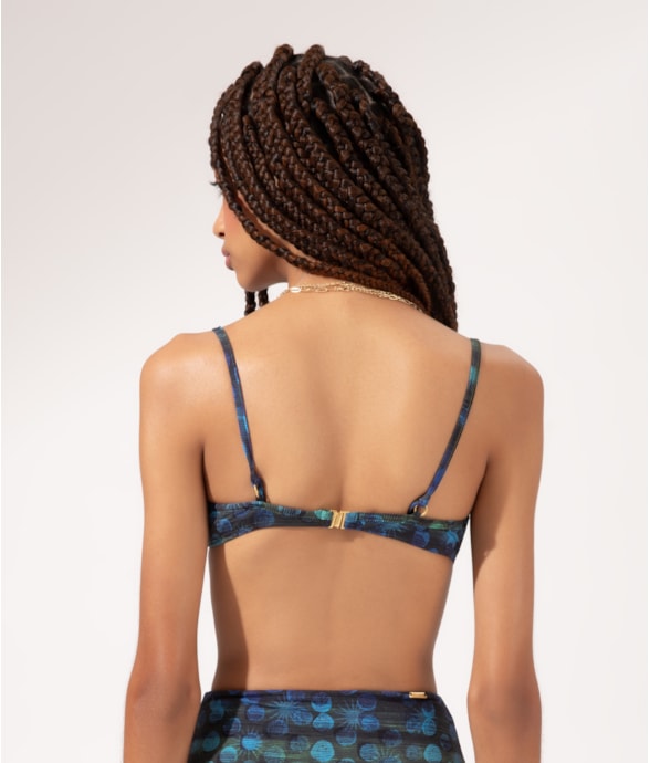 Top Meia Taça Madonna Comfort Essence Azul Bic