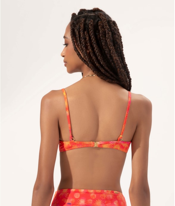 Top Meia Taça Madonna Comfort Essence Laranja