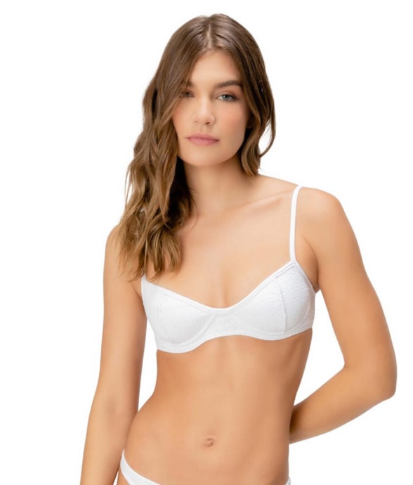 Top Meia Taça Madonna Comfort Laise Branco