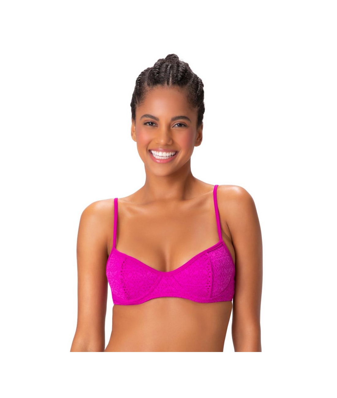 Top Meia Taça Madonna Comfort Laise Pink