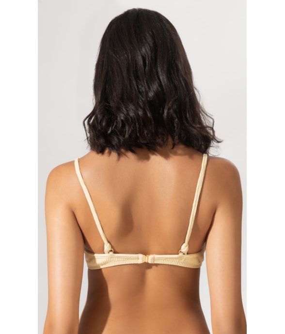 Top Meia Taça Madonna Comfort Marée Amarelo Manteiga