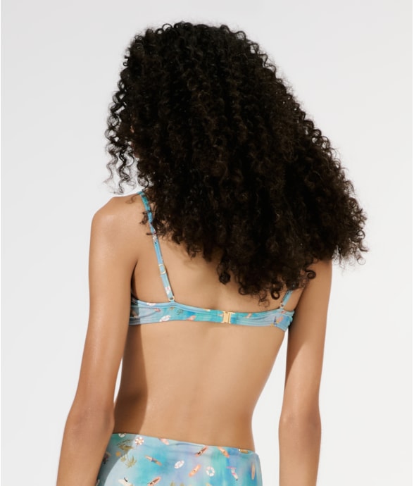 Top Meia Taça Madonna Comfort Surf Azul Bic