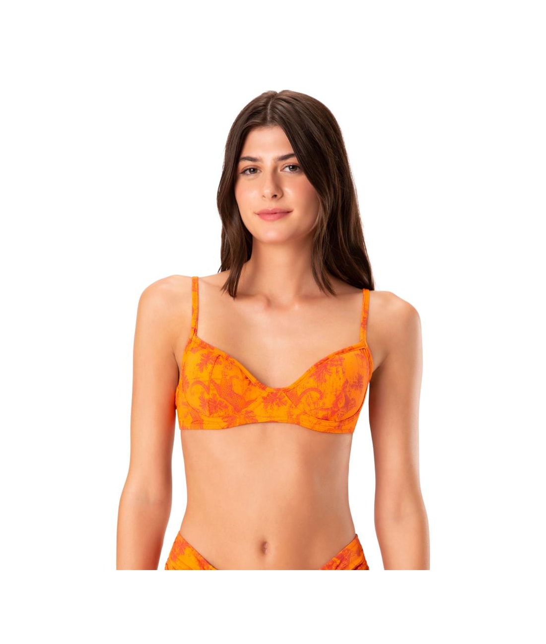 Top Meia Taça Madonna Jaguar Laranja