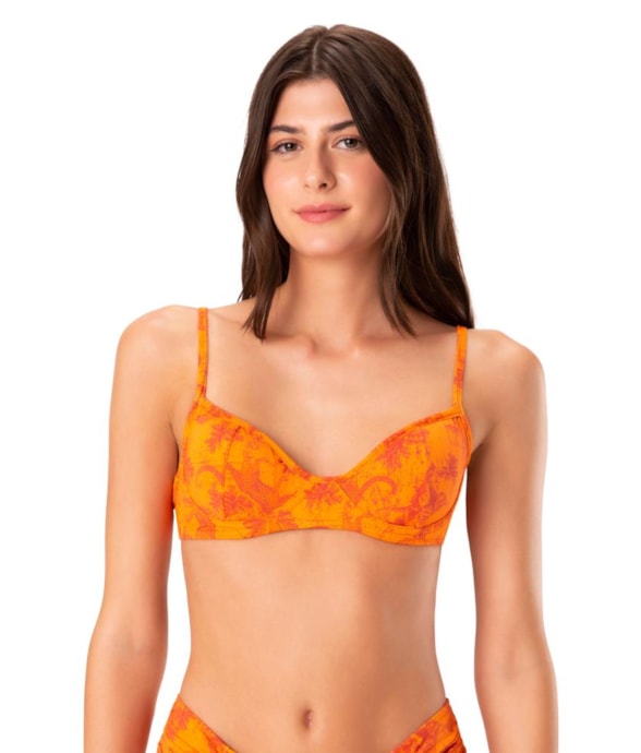 Top Meia Taça Madonna Jaguar Laranja