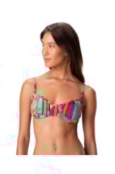 Top Meia Taça Madonna List Verde Escuro