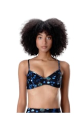Top Meia Taça Madonna Physalia Preto