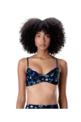 Top Meia Taça Madonna Physalia Preto