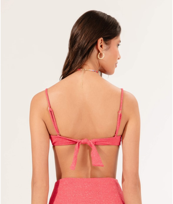 Top Meia Taça New Canal Wishes Vermelho