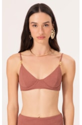 Top Meia Taça Pala Comfort Bobby Caramelo