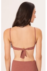 Top Meia Taça Pala Comfort Bobby Caramelo