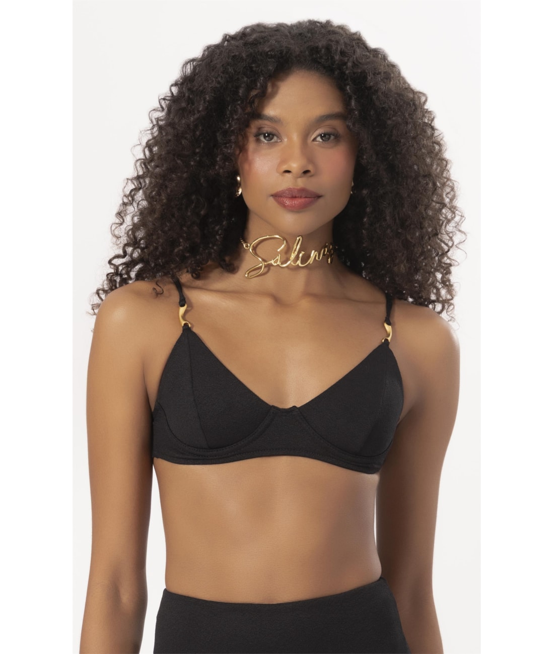 Top Meia Taça Pala Comfort Bobby Preto