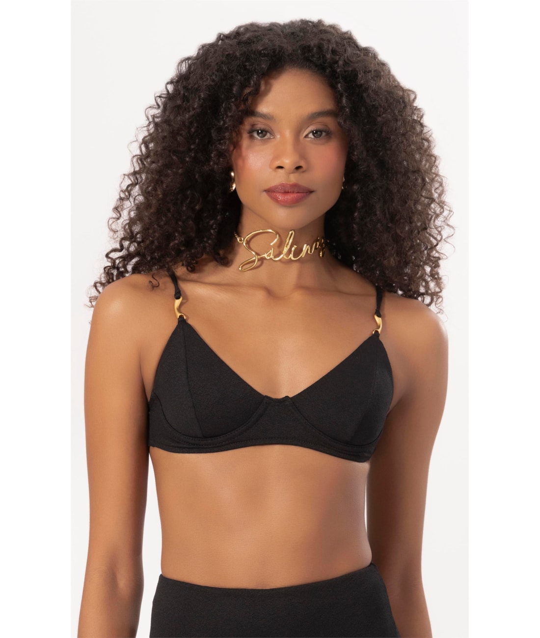 Top Meia Taça Pala Comfort Bobby Preto