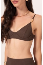 Top Meia Taça Pala Comfort Bobby Tabaco