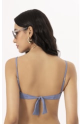 Top Meia Taça Pala Comfort Clássicos Azul Seco