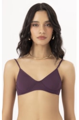Top Meia Taça Pala Comfort Clássicos Beringela