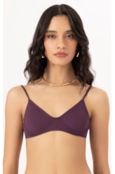 Top Meia Taça Pala Comfort Clássicos Beringela