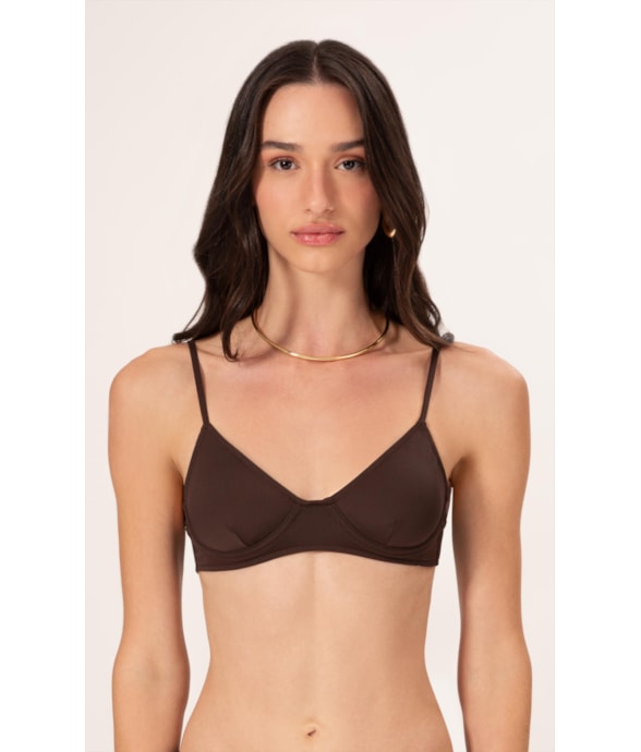 Top Meia Taça Pala Comfort Clássicos Cafe