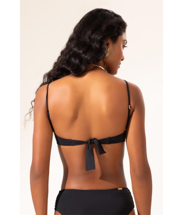 Top Meia Taça Pala Comfort Clássicos Preto