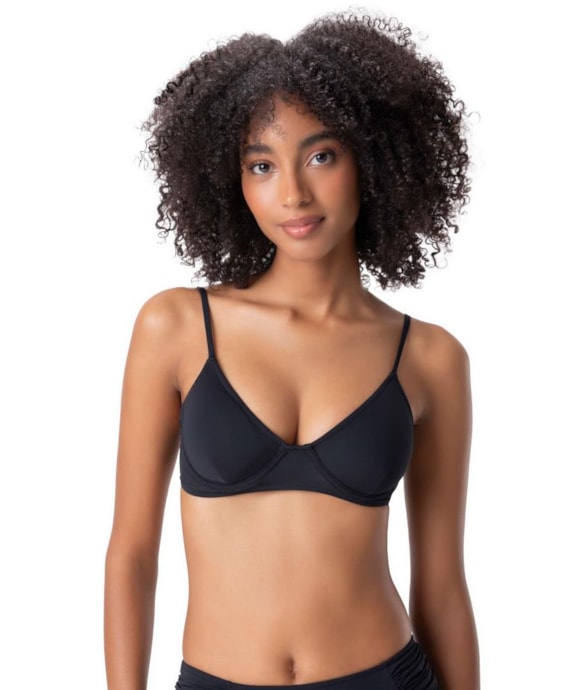 Top Meia Taça Pala Comfort Classicos Preto