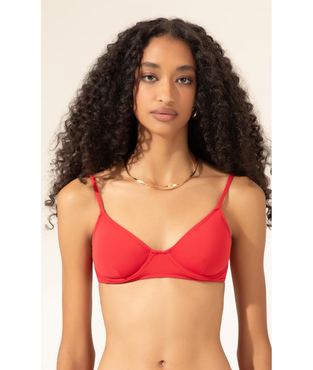 Top Meia Taça Pala Comfort Clássicos Vermelho